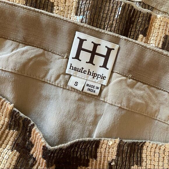 Haute Hippie Sequined Silk Skirt - Picture 7 of 9